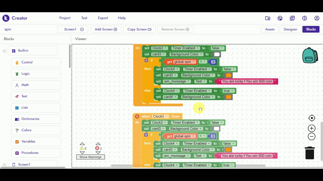 How to create Spin app in Kodular, Appybuilder?