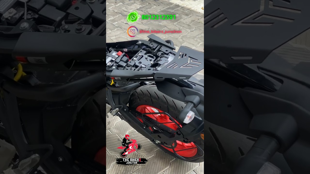 MT 15 TOP RACK | YAMAHA MT 15 MODIFICATION | TRAVEL SETUP | @The_BikerZ_Junction | 8012312391