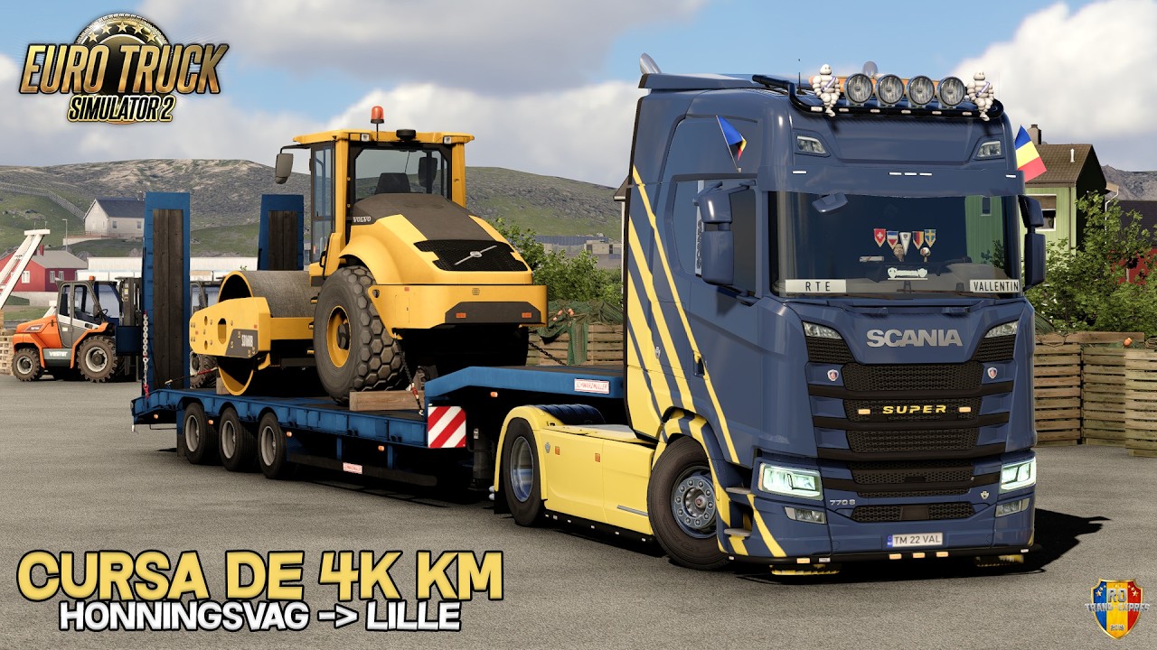 🔴LIVE: Euro Truck Simulator 2:  Încep u o cursă de aprox 4k km. După mai mici
