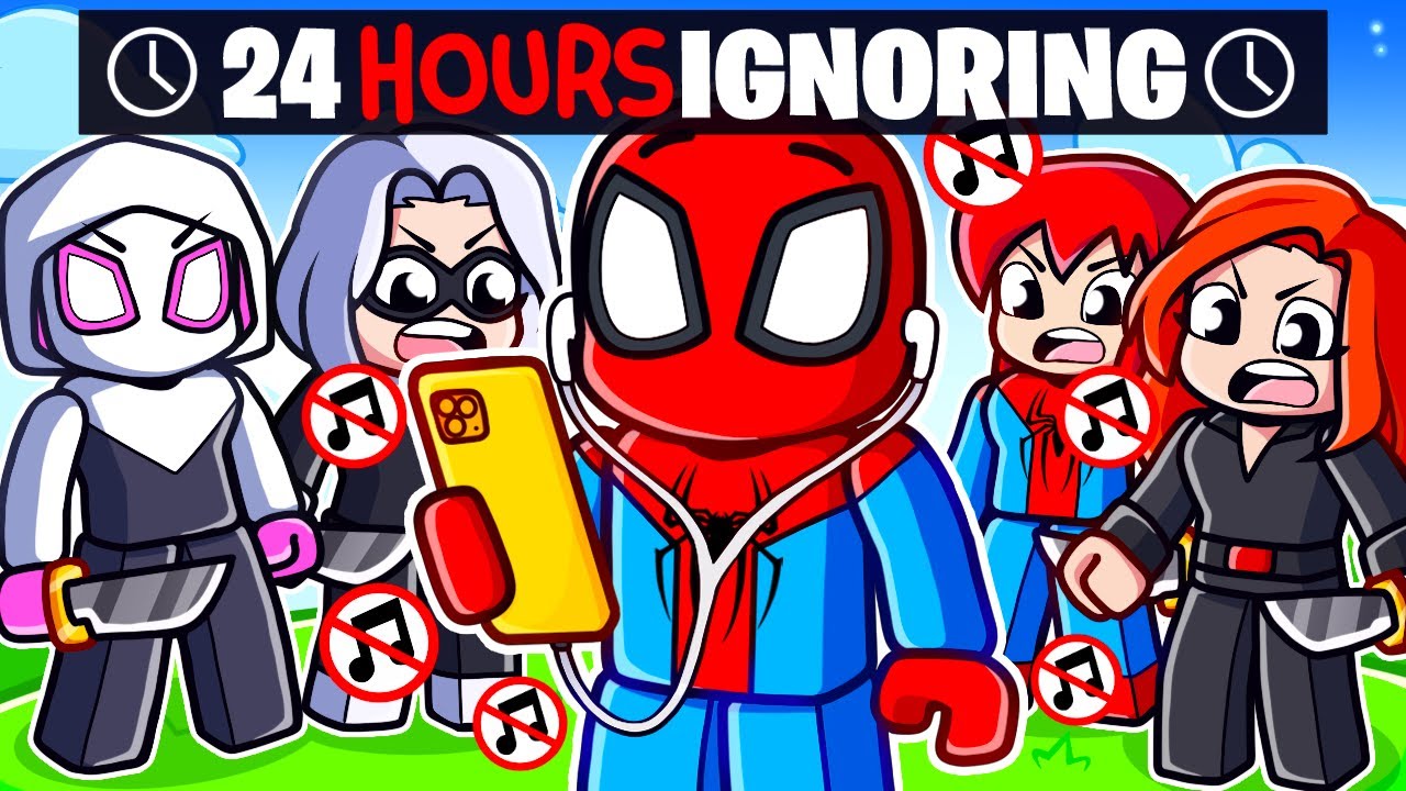 Spiderman Ignored His CRAZY SPIDER GIRLS For 24 Hours in SNAPCHAT!