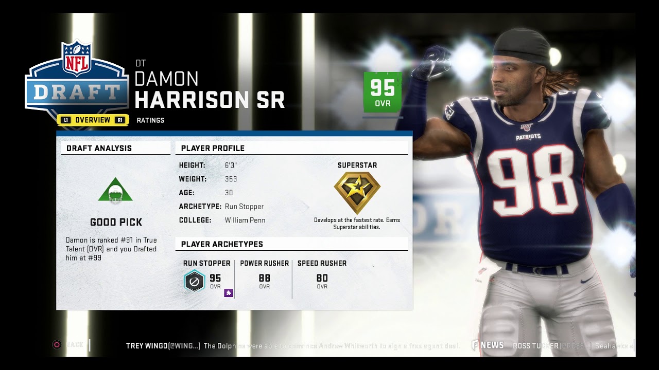 Franchise Mode: Madden NFL 20 - Part 1 - The Fantasy Draft