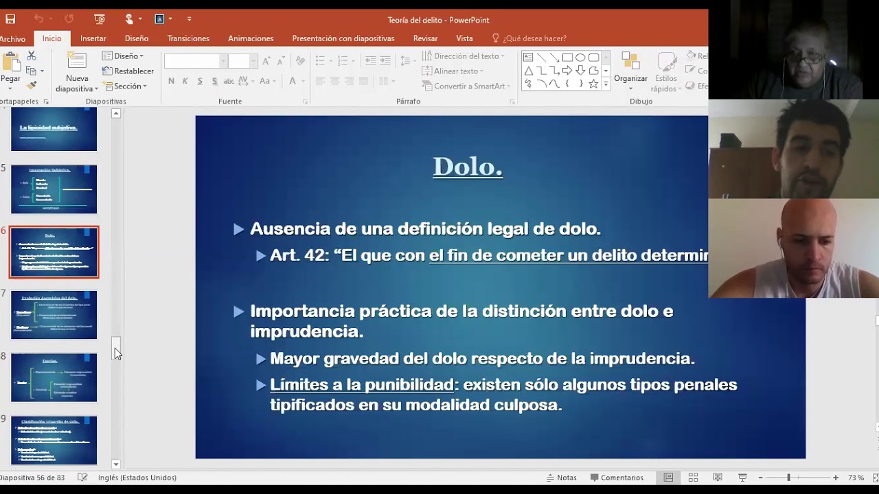 Clase 05. 05 - Tipo subjetivo (Dolo)