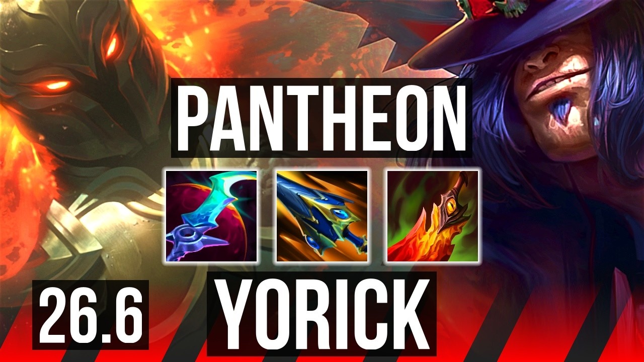 PANTHEON vs YORICK (TOP) | 46K damage | EUW Diamond | 26.6