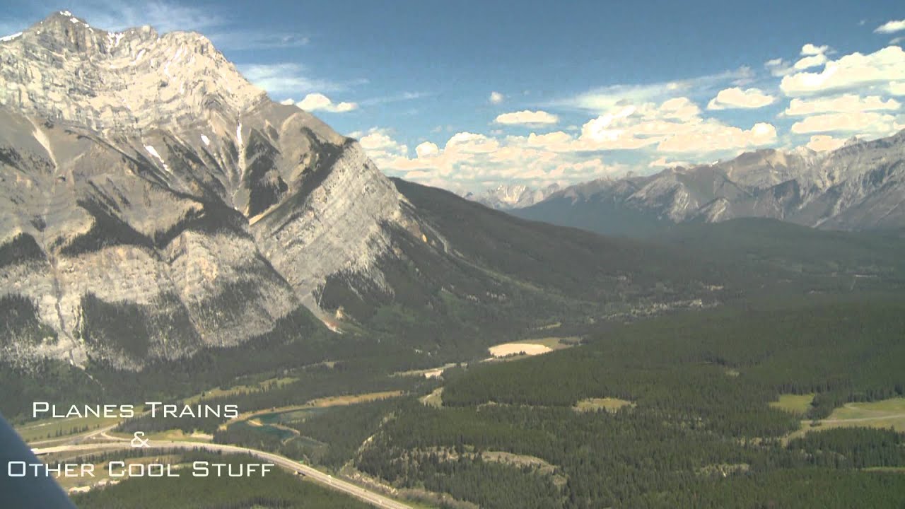 2008, Cessna 172 flight to Banff and return from Springbank