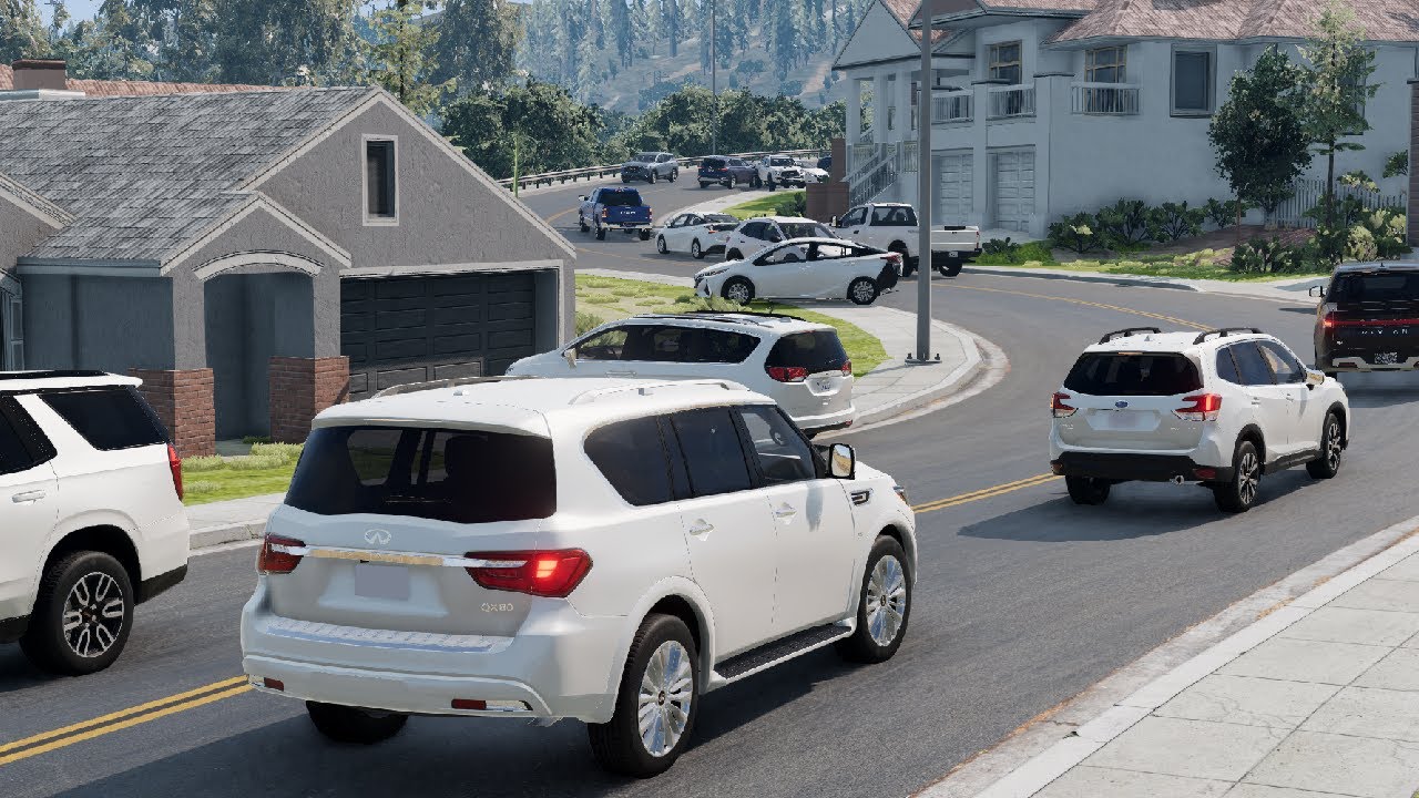 BeamNG.drive - Realistic Traffic Vehicles Mod Performance Testing