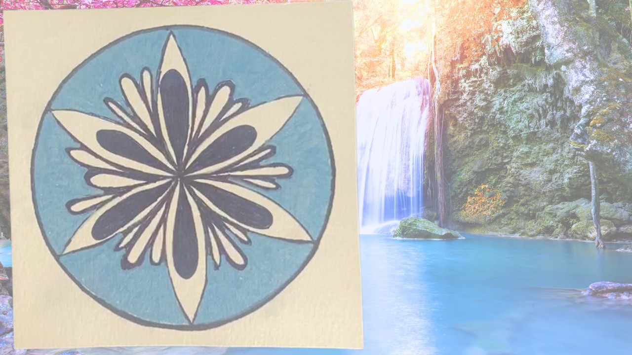 ASMR Arte que Acalma flor azul