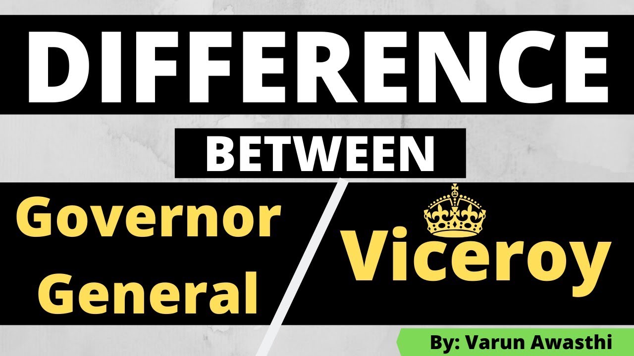 Trick to Learn Governor General and Viceroy of India | Difference between Governor and Viceroy