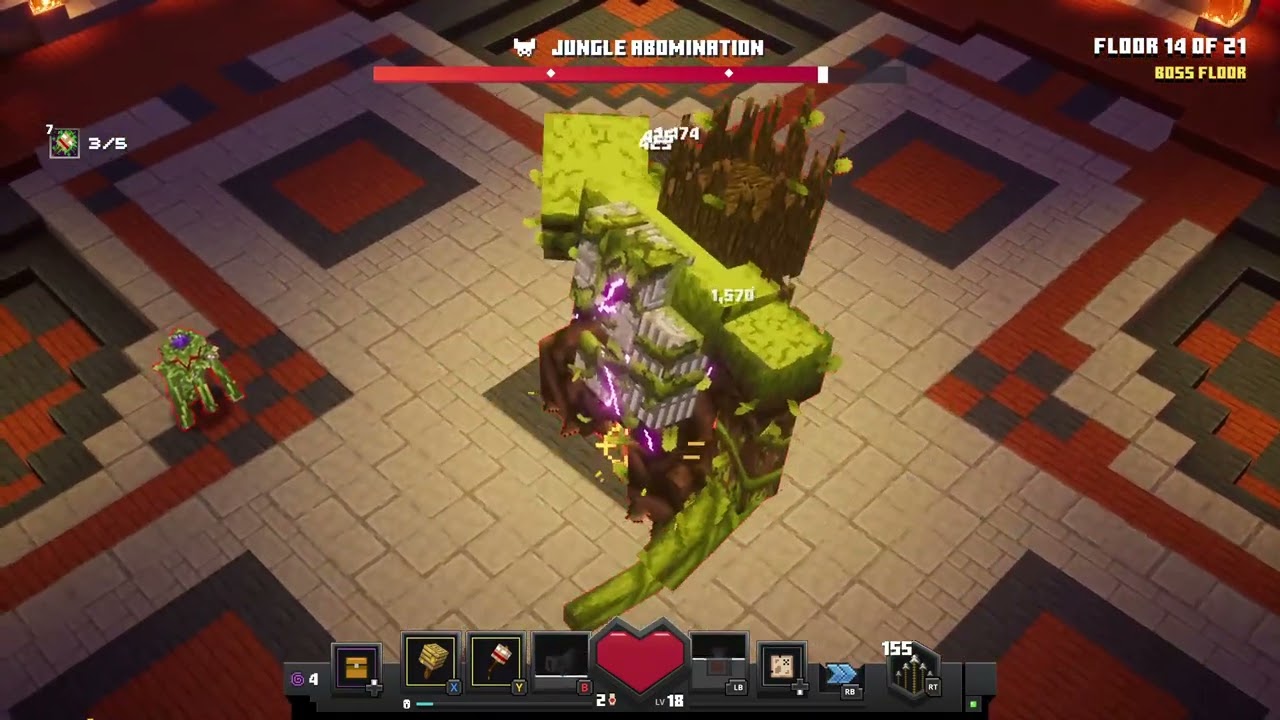 Boss Rush # 137 (2/3) - Season 3 THE TOWER 45 Floor 12-17 Apocalypse Minecraft Dungeons