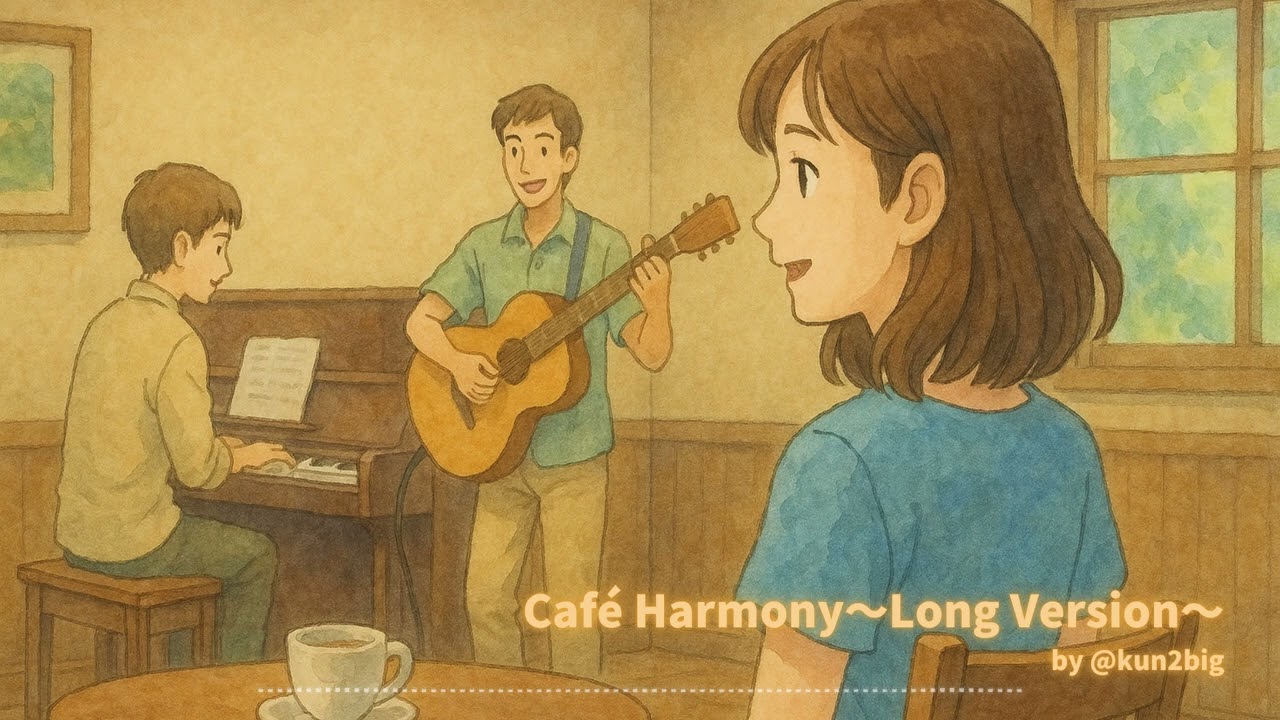 Caf&eacute; Harmony〜Long Version〜 | Piano & Guitar | Relaxing BGM