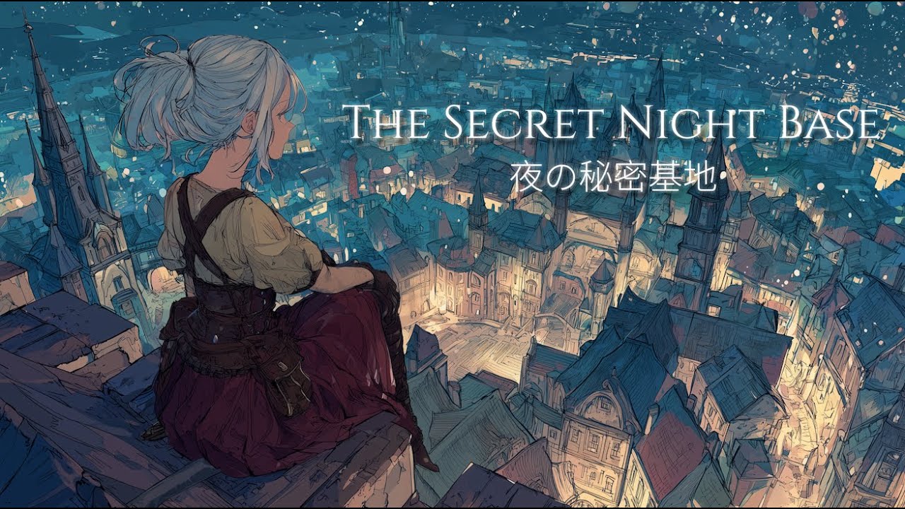 🌙【The Secret Night Base】：2HR Ethereal Relaxing BGM - Sleep, Stress Relief, Focus Work & Study Music