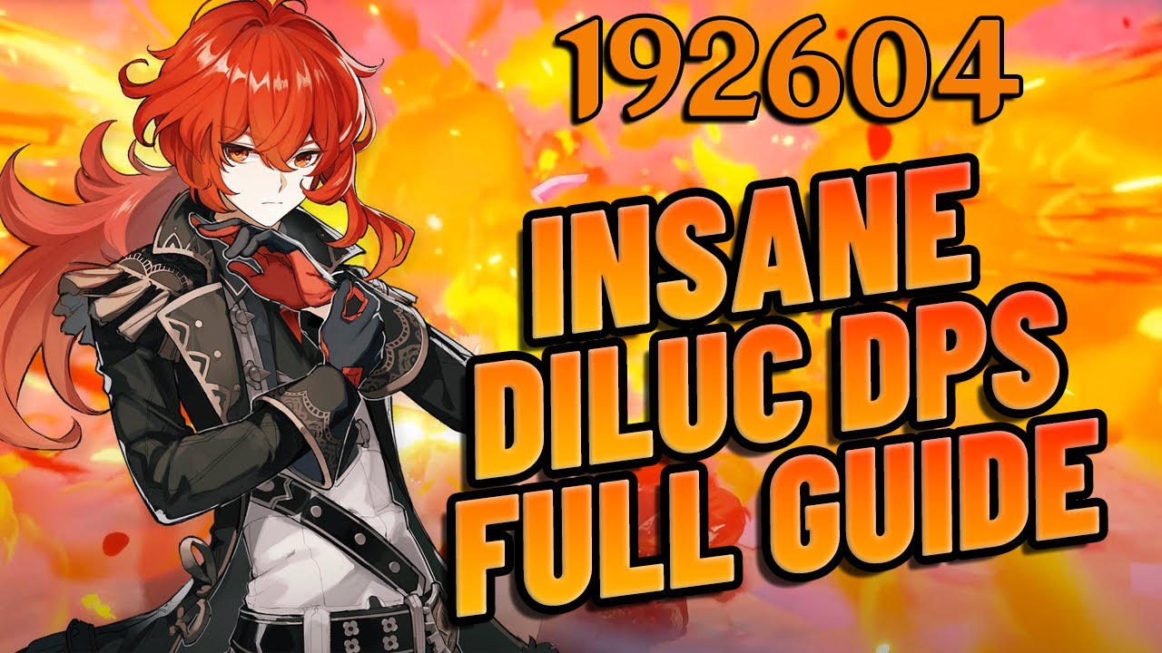 CRAZY Diluc DPS Showcase & FULL Build and Guide (Weapons, Artifacts, Team Comps) - Genshin Impact