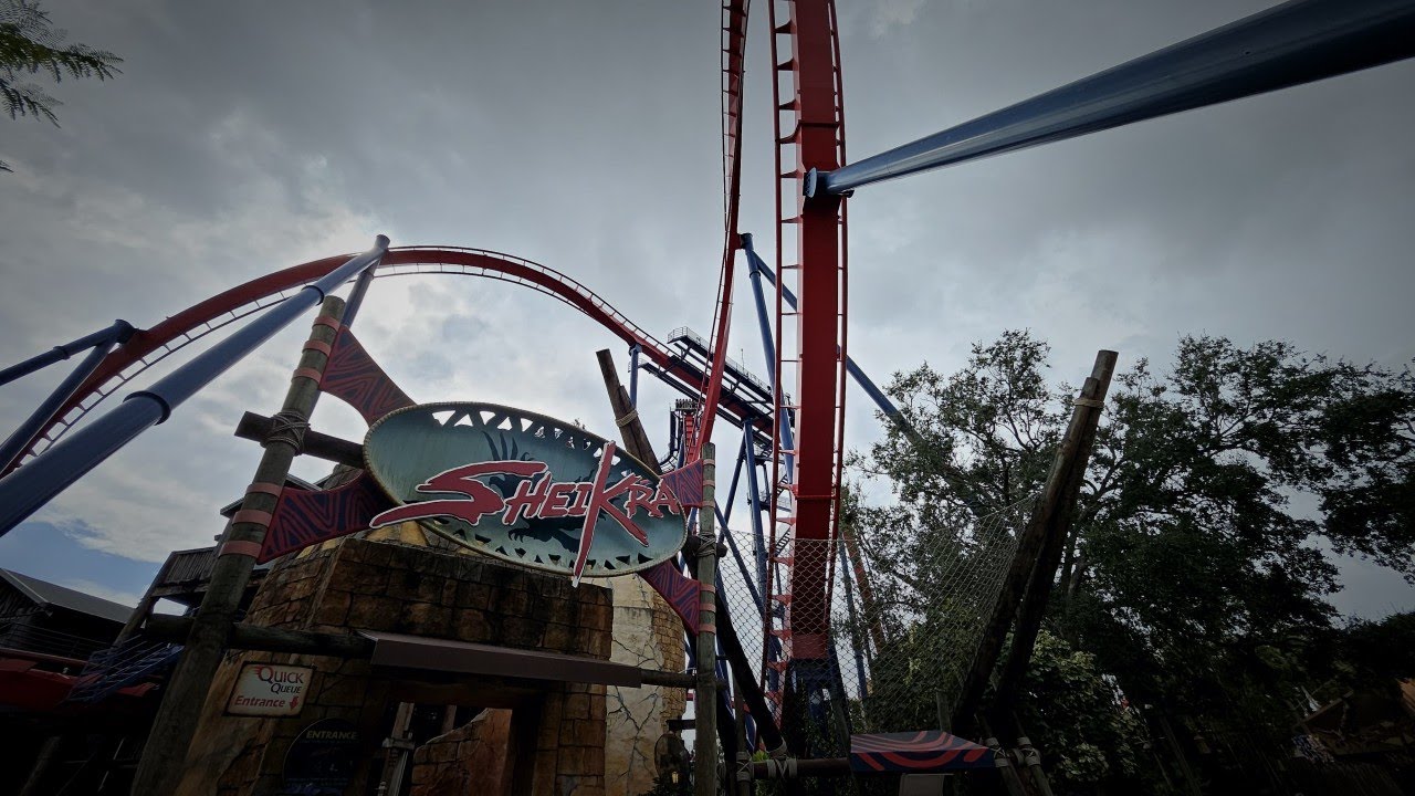 Sheikra Busch Gardens, Front Row POV Tampa FL USA