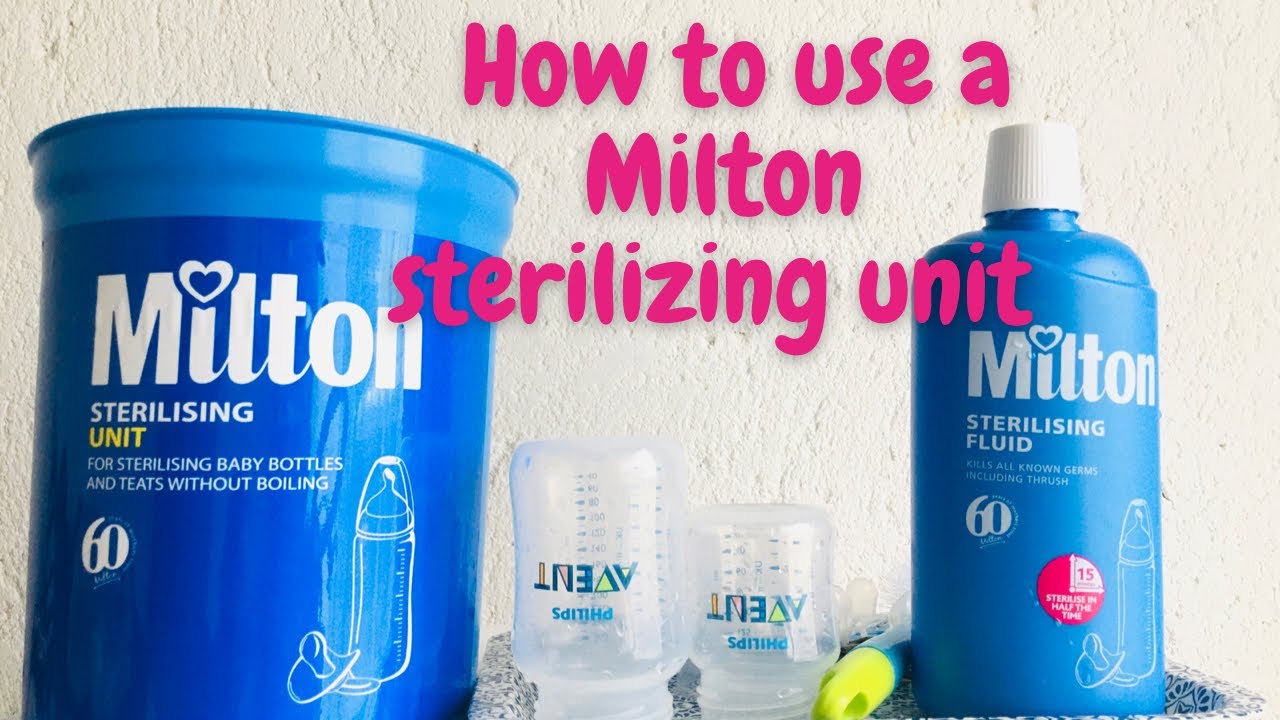 HOW TO USE A MILTON STERILIZING UNIT | STERILIZING USING COLD WATER.