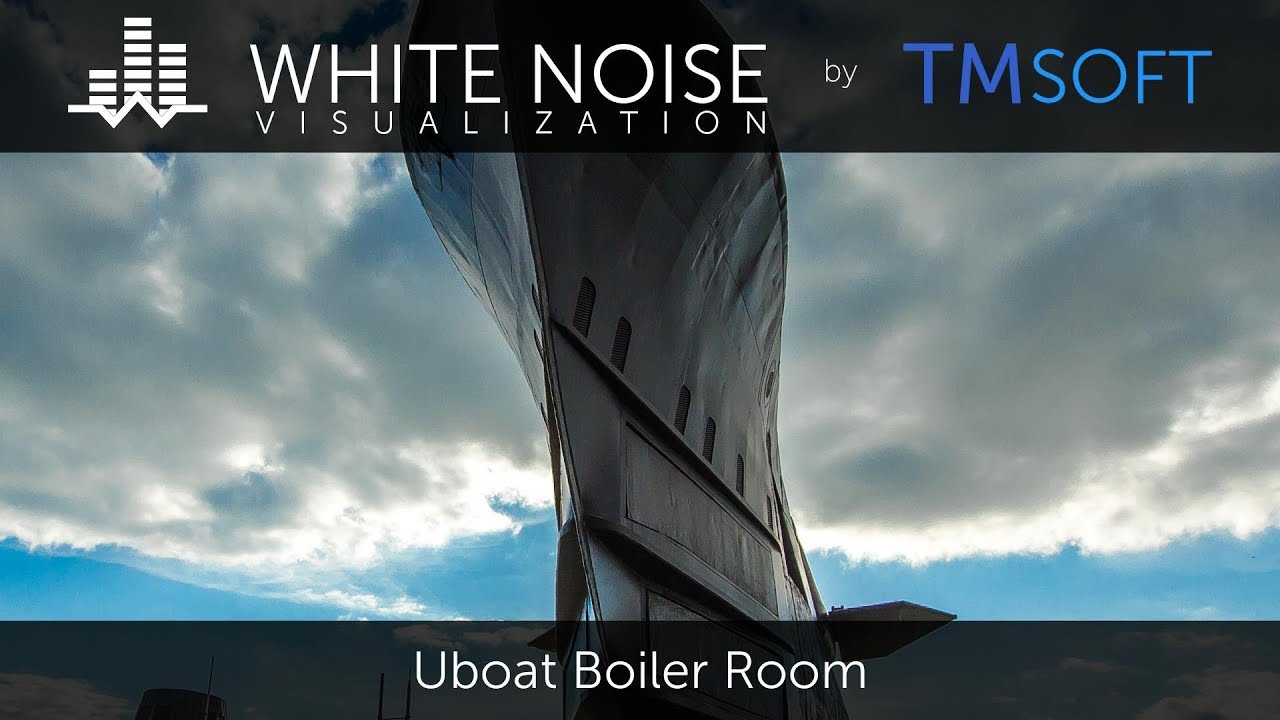 U-Boat Boiler Room - 1 Hour Relaxing Sleep Sound with Dark Screen Saver