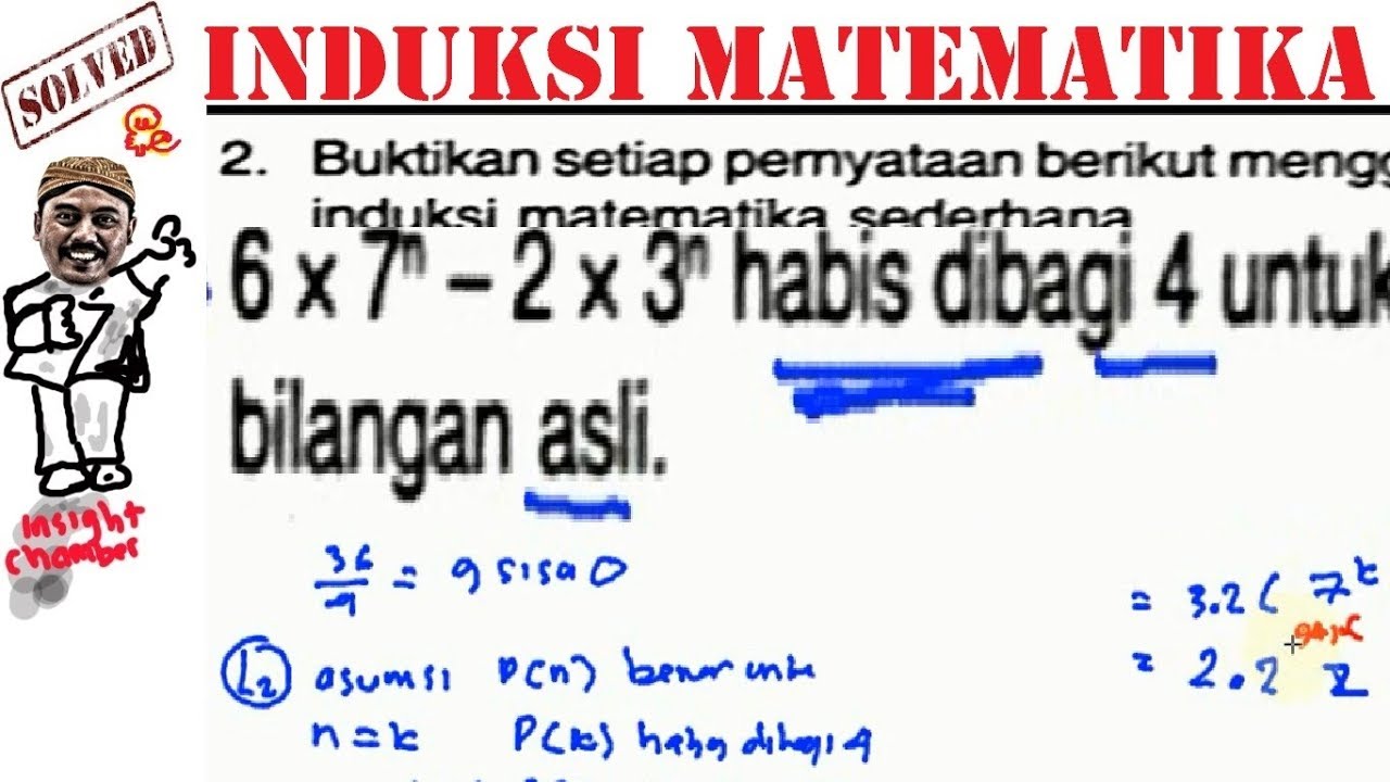 induksi matematika , 6x7^n 2x3^n habis dibagi 4