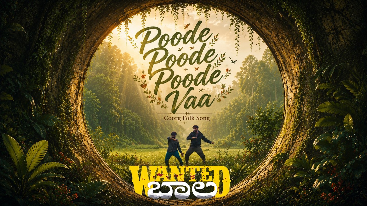Poode Poode Poode Vaa | Lyrical Video | Wanted Bala | Coorg Folk Song | Sanketh Studio | Kodagu