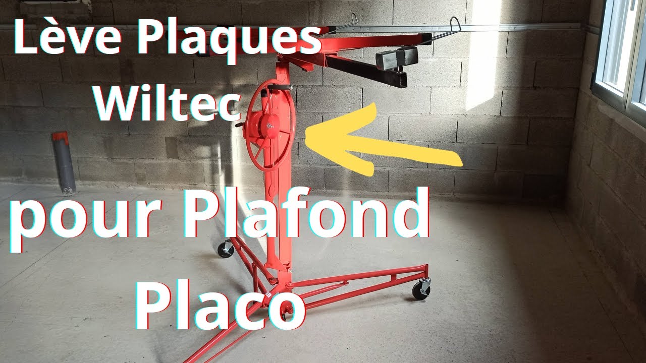 Faire son Placo soi-m&ecirc;me : Un l&egrave;ve plaques pour monter le Faux plafond