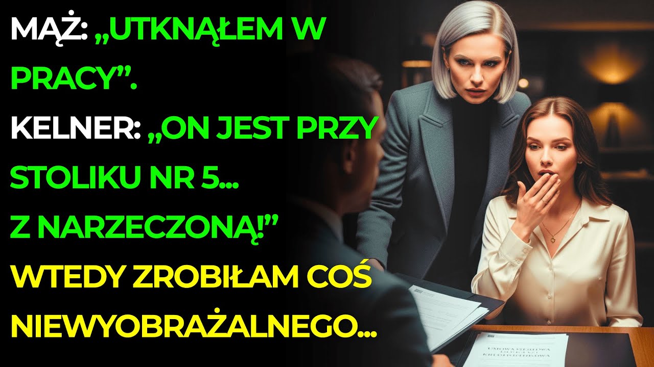 Kelner wskazał stolik numer pięć. Mój mąż siedział tam z narzeczoną i moją kartą kredytową!