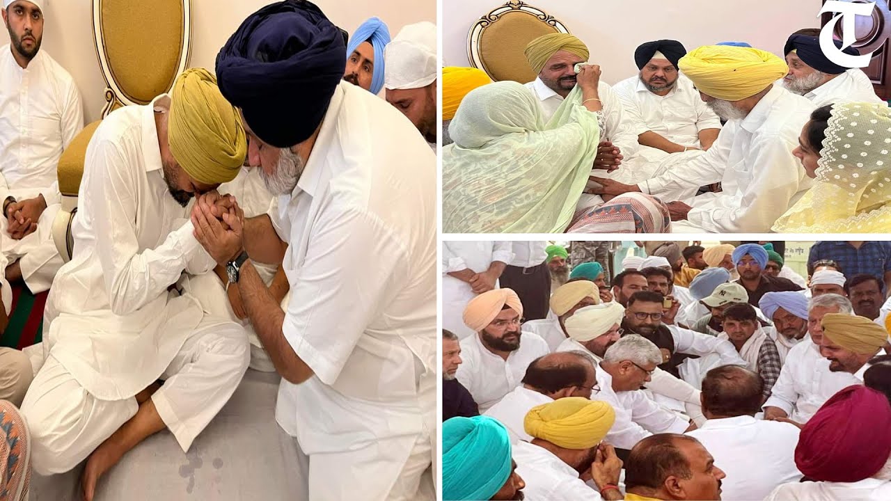 Political leaders meet Moosewala’s father day after Punjabi singer’s cremation