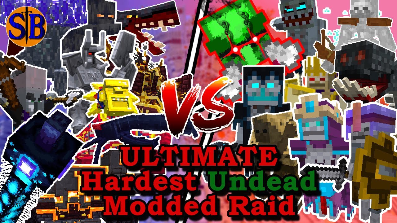 Ultimate champions and More VS Ultimate UNDEAD Modded Raid | Minecraft Mob Battle (6000 Special)