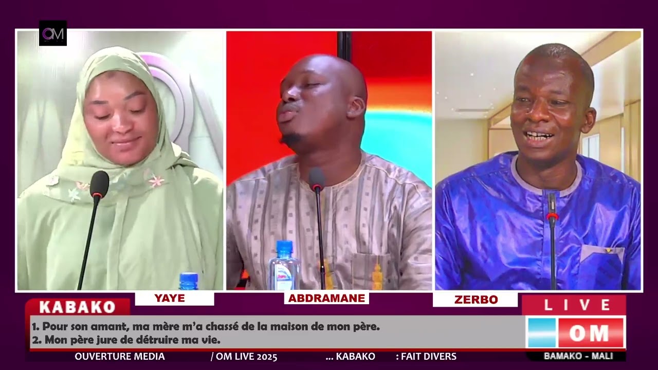 OMLive du 11 Avril 2025 : Pour son amant, ma mère m’a chassé de la maison de mon père.