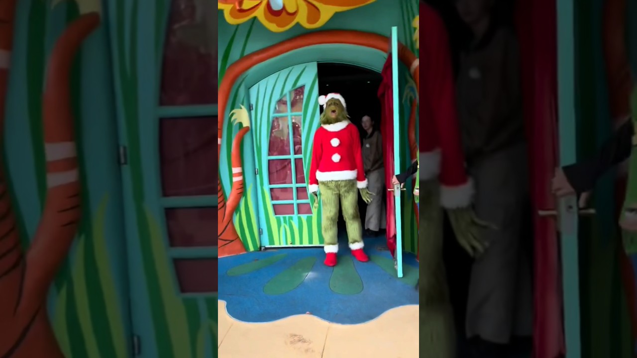 The grinch does NOT like the Whos singing. #grinch #thegrinch #grinchmas #christmas