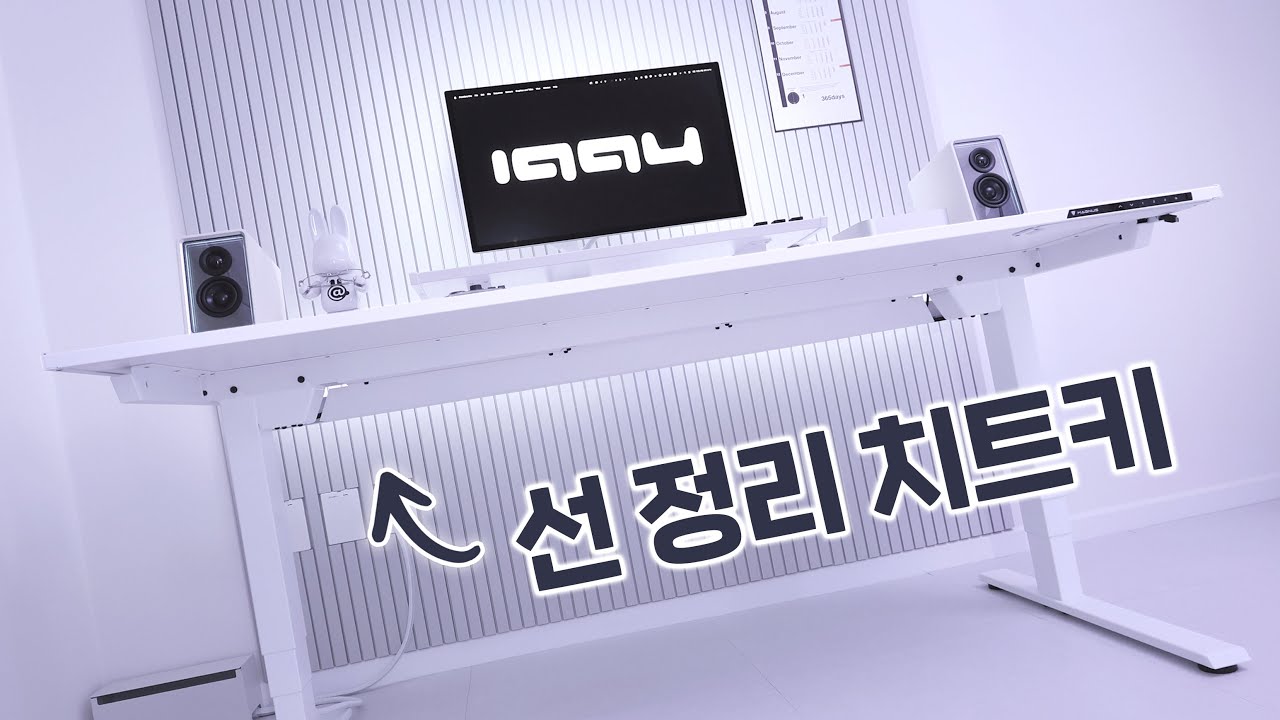 쉬운 선정리로 깔끔한 데스크셋업을 유지해주는 모션데스크 | Secretlab MAGNUS Pro Pure White