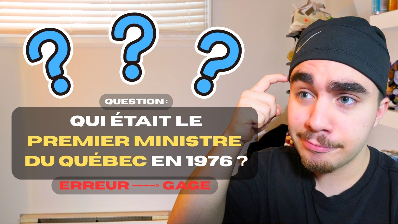 Mon ami m’a préparé un quiz… si je perds, j’ai un gage