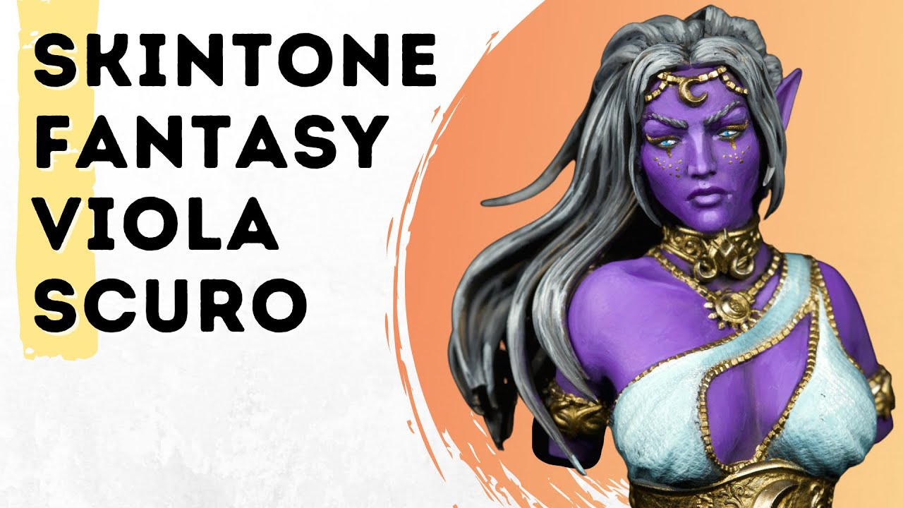Dipingere uno SKINTONE FANTASY VIOLA sulle miniature (a pennello)