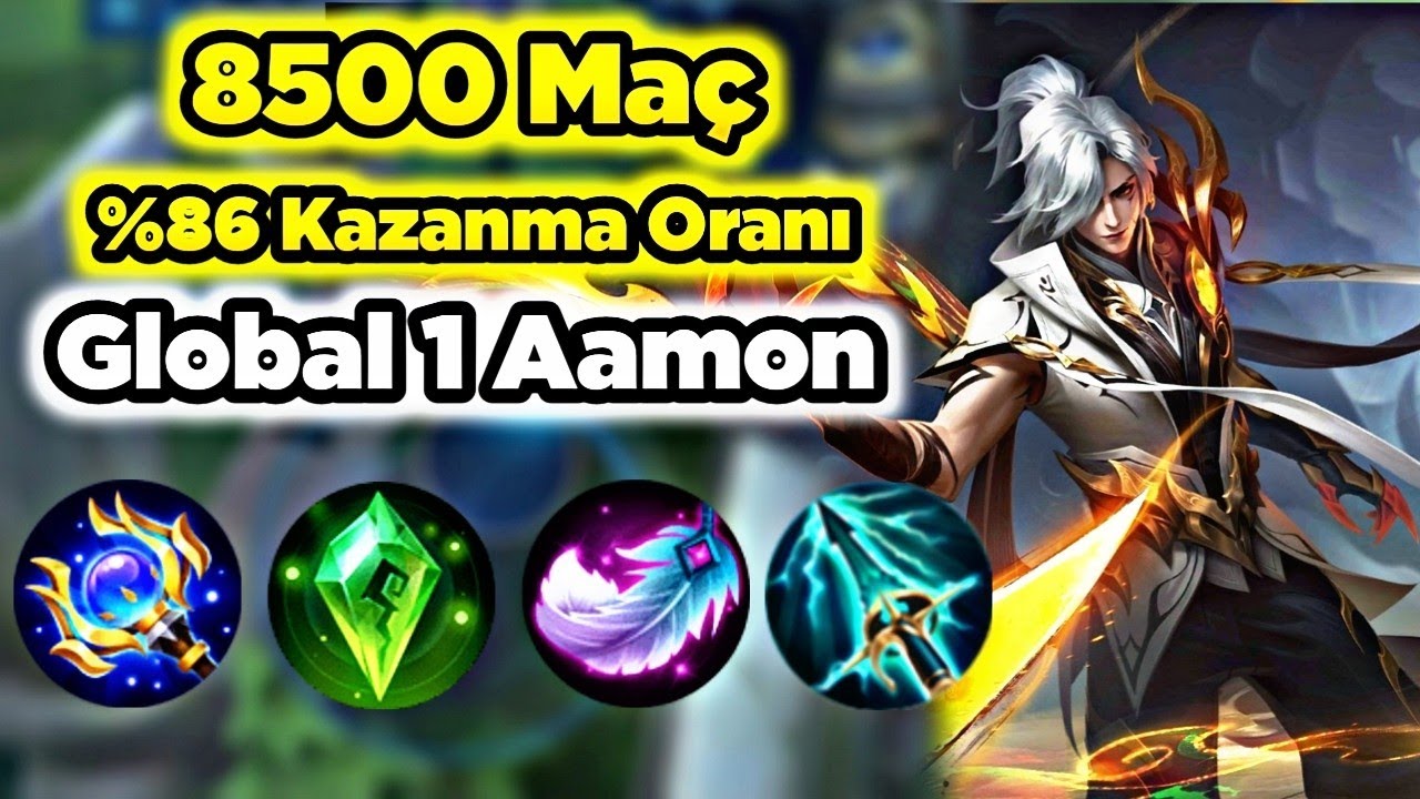 8500 Maç %86 Kazanma Oranı Dünya’nın En İyi Aamon Oyuncusu Global 1 Analiz Öğretici Mobile Legends