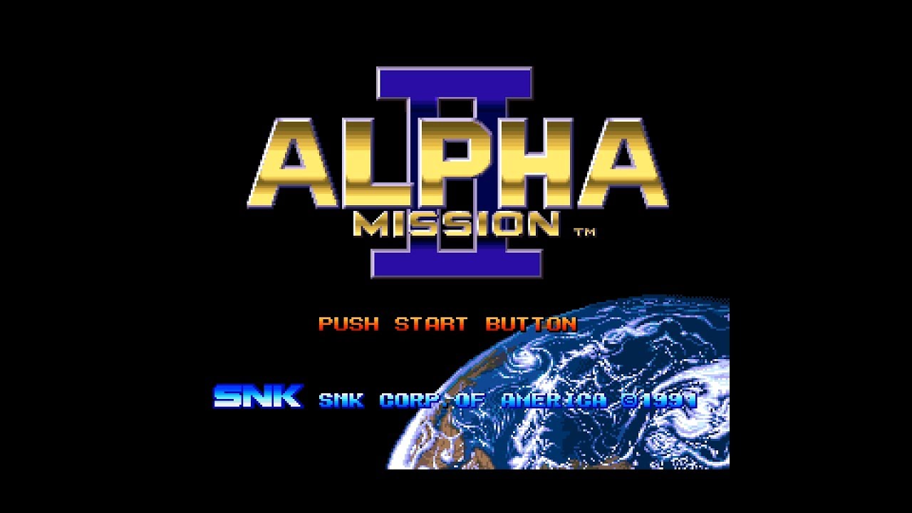 Alpha Mission II (Neo Geo AES 60Hz / US) - Intro / Attract Mode