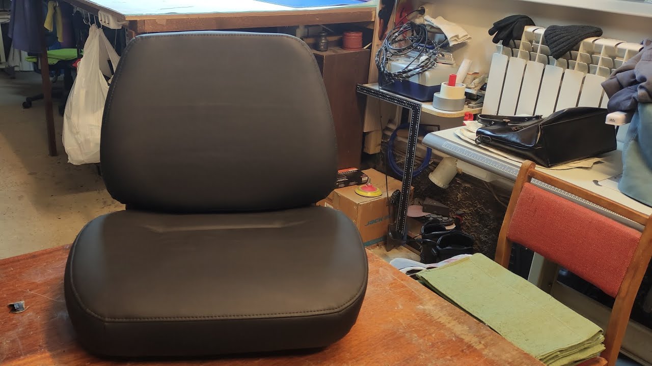 Как самому перетянуть сиденье от фронтального погрузчика? Как восстановить геометрию поролона?