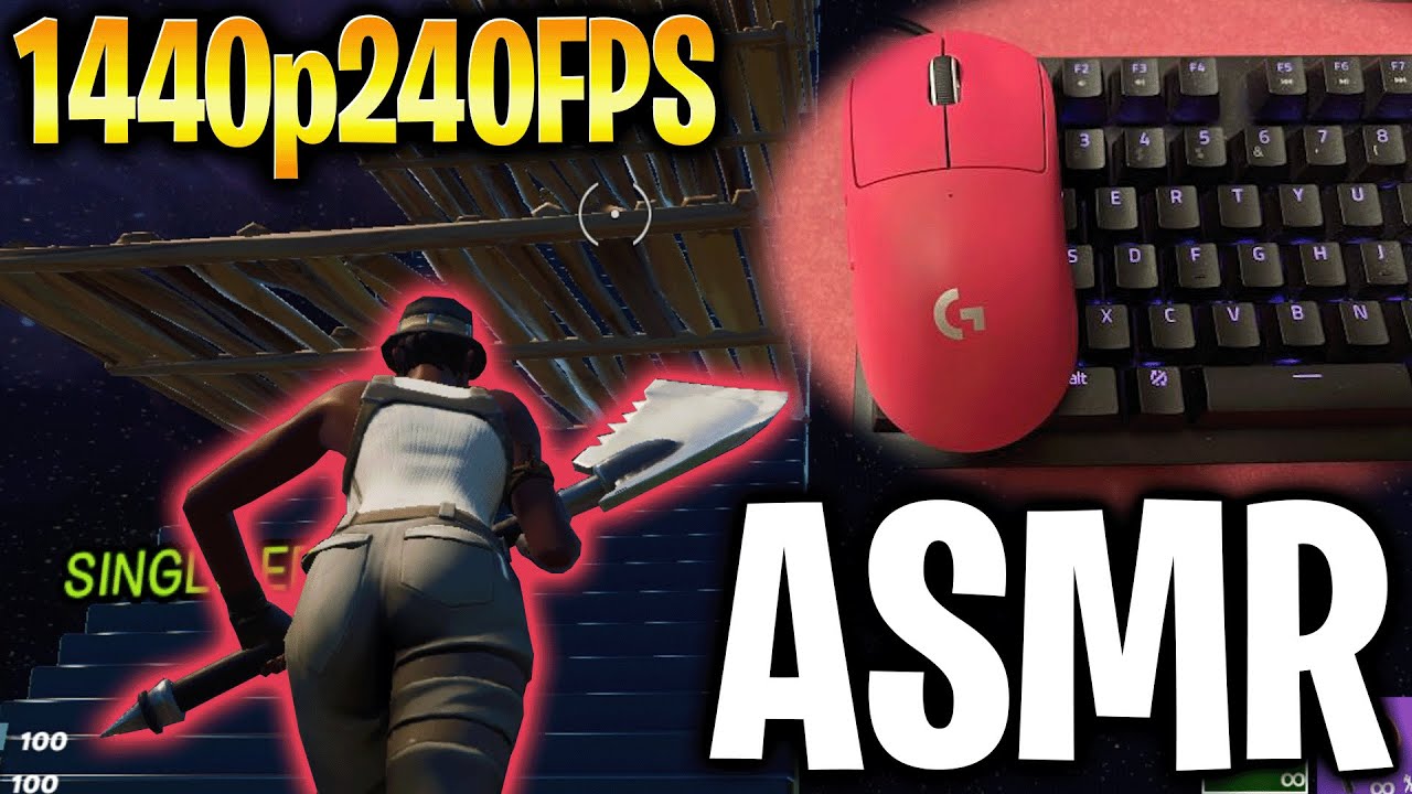 【ASMR】プロのキーボード打鍵音🤩第2弾【高画質1440p240fps/FORTNITEフォートナイト】