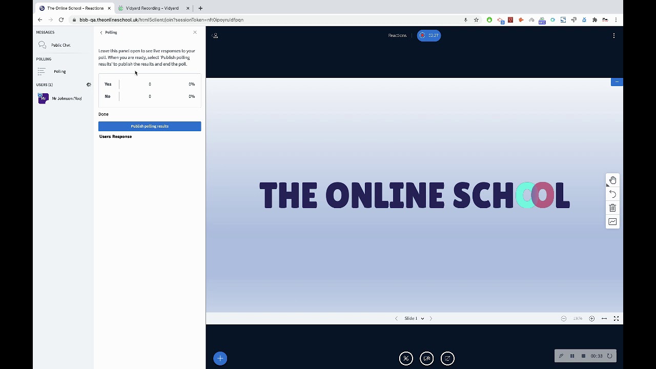 How to Use Classroom Voting (Polling) Feature