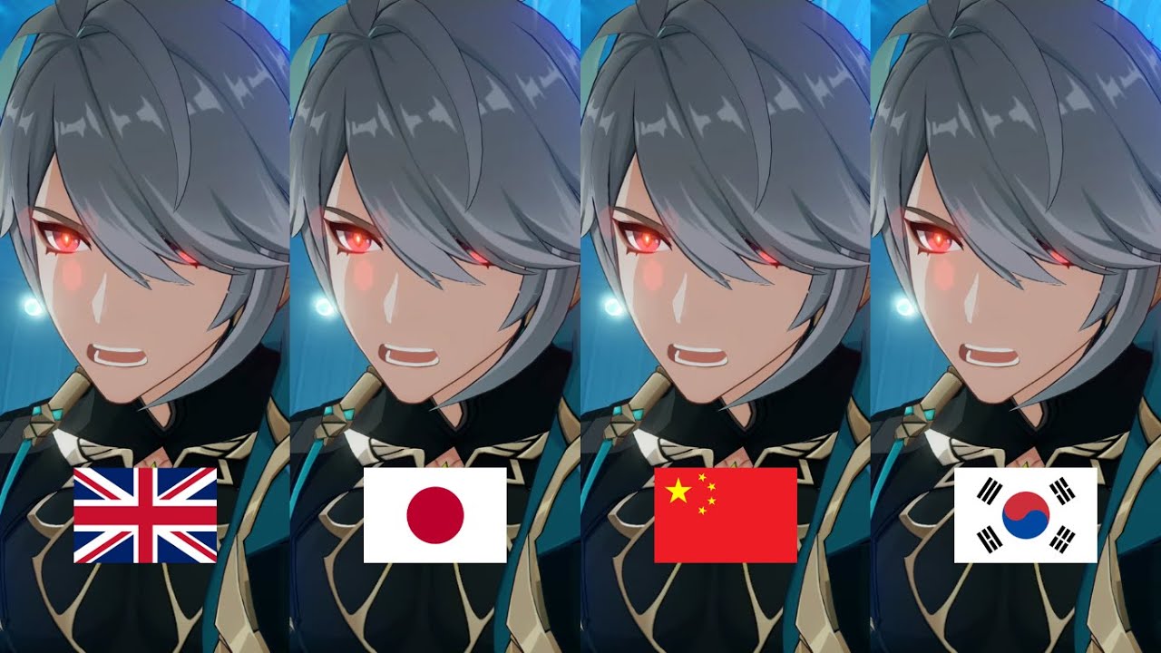Alhaitham cutscene "AZAR!!!" in 4 Languages [Genshin Impact]