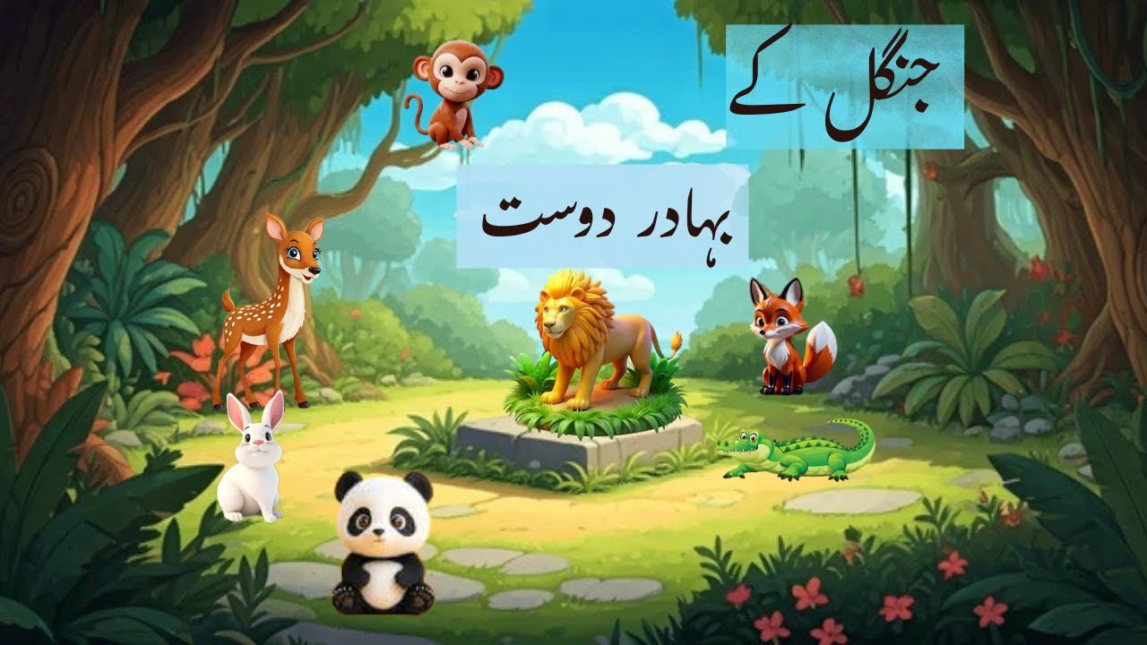 JUNGLE KE BAHADUR DOST ||PAK CARTOON STUDIO SHOW 🎉