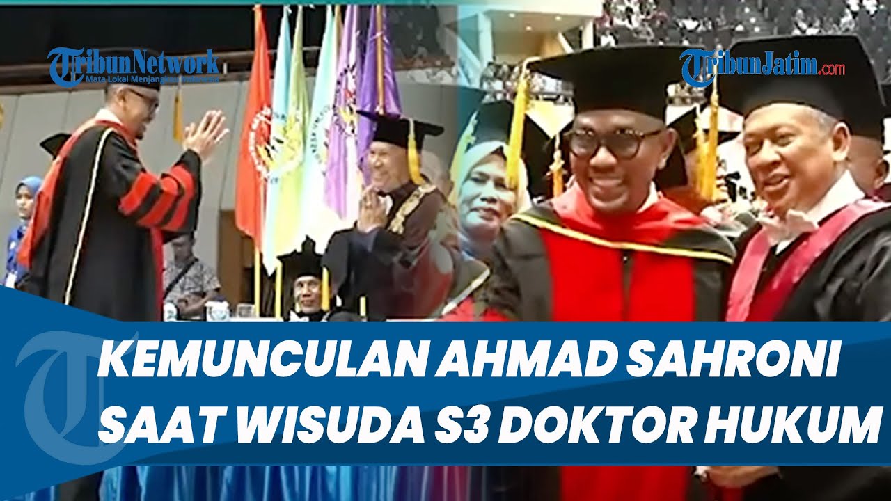 Lama Menghilang, Ahmad Sahroni Muncul Saat Wisuda, Sandang Gelar Doktor Ilmu Hukum