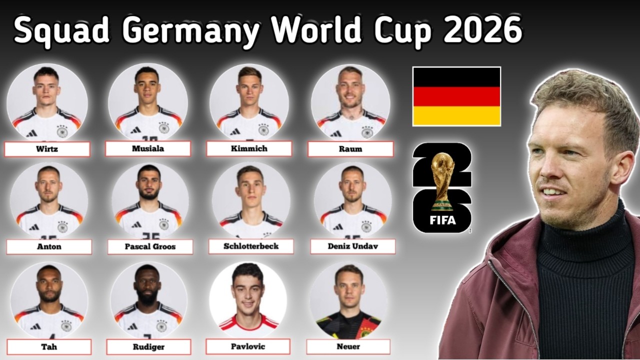 Squad Germany FIFA World Cup 2026 ~ Squad Depth Germany FIFA World Cup 2026