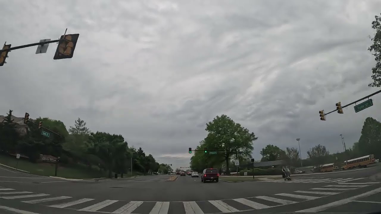 Driving on Duke St, Alexandria, VA, USA