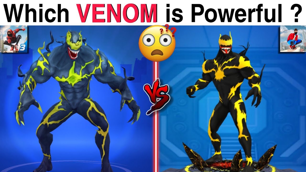 Venom Vs Venom 😱 / Spider Fighter 3 Vs Spider Action Fighting/ Which Venom is Powerful ?🤔
