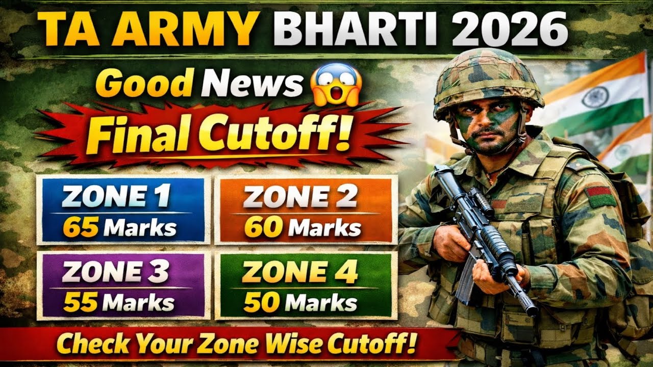 TA Army Final Cutoff 2026 😱 | All Zone Final Cutoff 😲😍