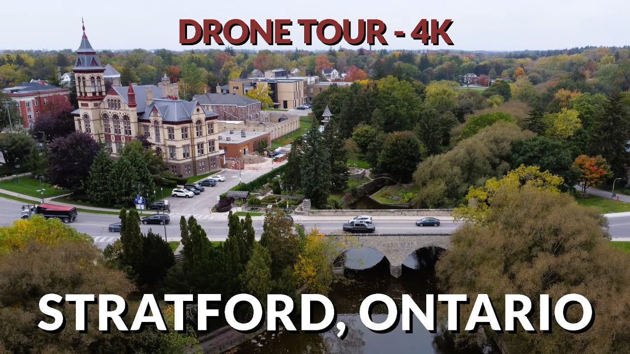 Drone Video 4K: Stratford, Ontario - an Aerial Perspective