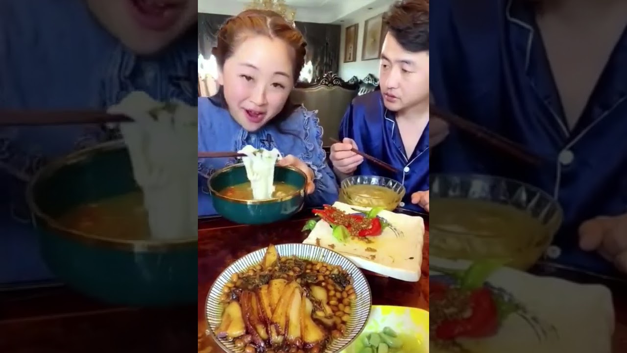 Husband and wife eating show | chinese foods eating | episode num 24