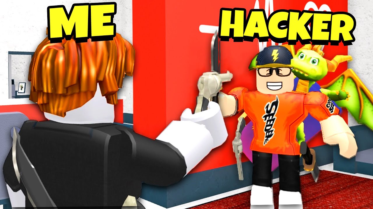 Challenging A HACKER for MY ACCOUNT.. (Roblox Murder Mystery 2)