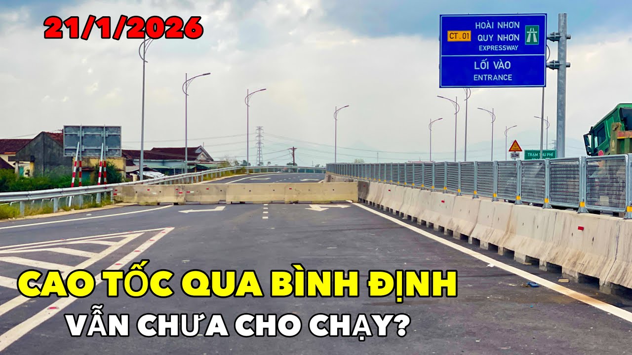 VẪN CHƯA CHO XE CHẠY CAO TỐC QUA BÌNH ĐỊNH CŨ