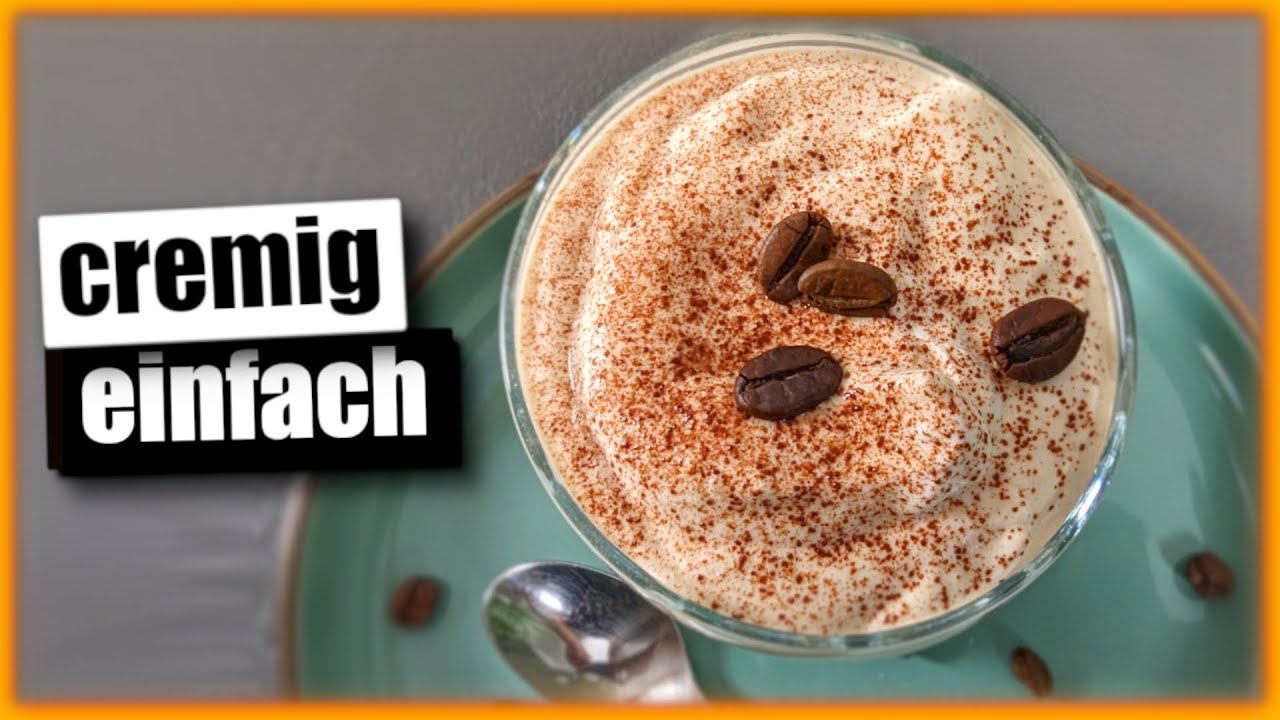 Superschnelle vegane Kaffeecreme aus 3 Zutaten! (einfach & lecker)
