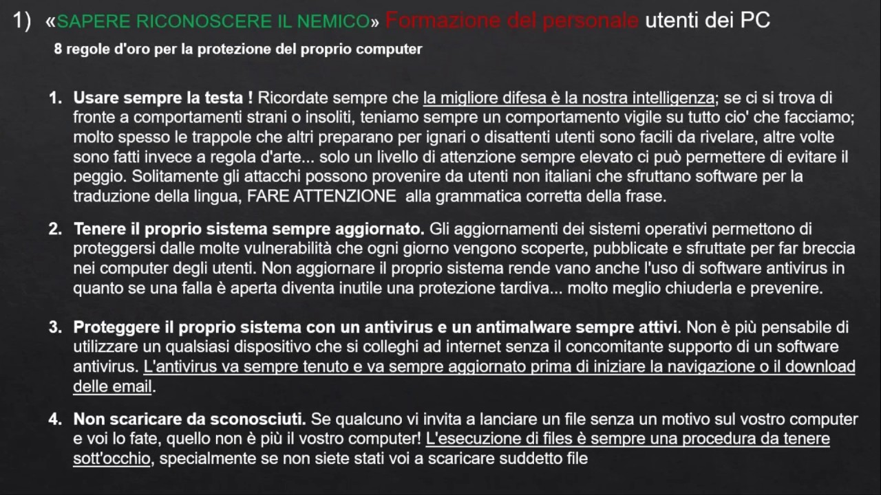 Sicurezza Informatica concetti base