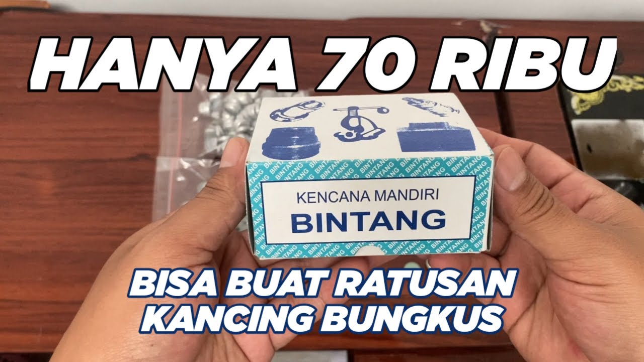 CARA MEMBUAT KANCING BUNGKUS - HANYA DENGAN ALAT 70 RB - PENJAHIT WAJIB PUNYA