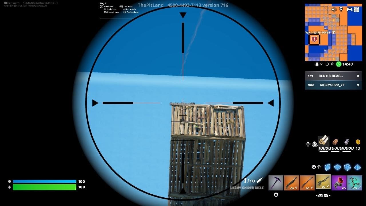 Fortnite sniper king never gooing any where hit the sub
