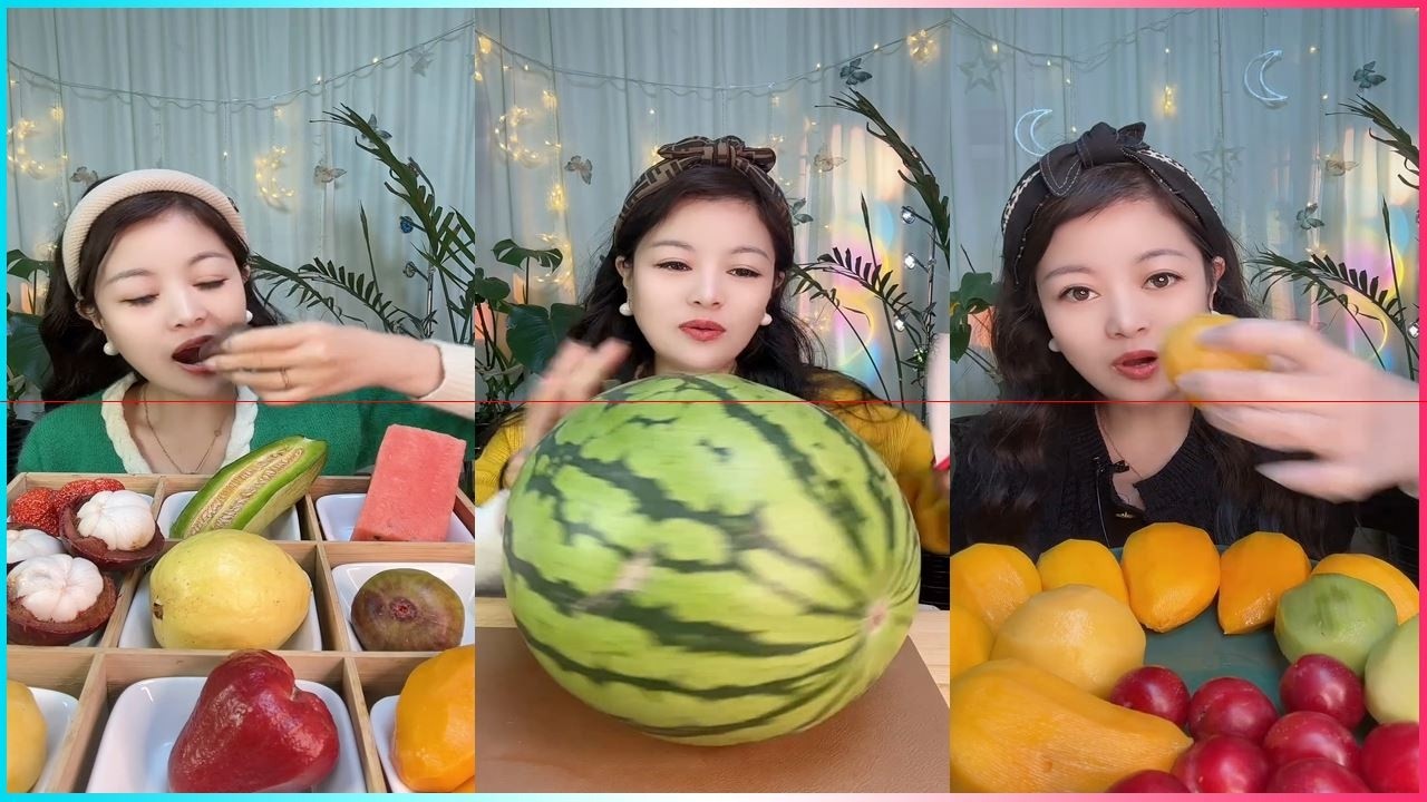 Sweet & Juicy Fruit ASMR 🍍🍓🍇 | 달콤하고 과즙 가득한 과일 ASMR | 甘くてジューシーなフルーツASMR #vlog57